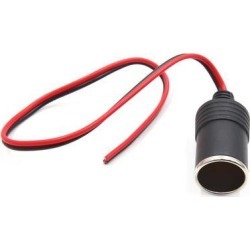 Vehicle Car Cigarette Lighter Female Socket Adapter Outlet Power Extension Cable