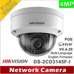 Hikvision Original English Version Surveillance Camera DS-2CD2142FWD-IS 4MP WDR Fixed Dome IP Camera POE Audio/Alarm CCTV Camera(4 mm)