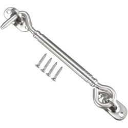 5.9' Cabin Hook Eye Latch Gate Door Swivel Window Door Hook Stainless Steel with Mounting Screws 1pcs