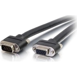 C2G 50237 Select VGA Video Extension Cable VGA Male to VGA Female, In-Wall CMG-Rated, Black (6 Feet, 1.82 Meters)