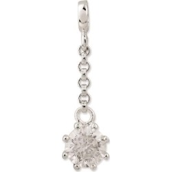 Sterling Silver Clear CZ 1/2in Dangle Enhancer