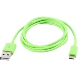 Unique Bargains Cell Phone 3.3Ft Micro USB Roud Data Sync Charger Cable Lead Line Green