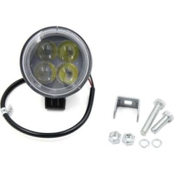 12W Round Shape White LED Spot Work Light Offroad Driving Fog Lamp for Car Truck