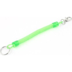 Spring Spiral Wrist Coil Strap Key Chain Keyring Holder Green