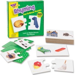 Trend Enterprises Puzzle, Rhyming, 3'Wx3'H, MI 36009