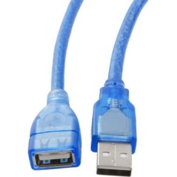Unique Bargains Unique Bargains 10ft 10feet USB 2.0 A Male to A Female Extension Cable Blue(