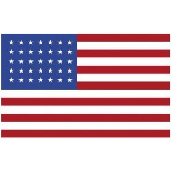 United States 35 Star Flag 3x5 Red White Blue USA Polyester 2 Brass Grommets
