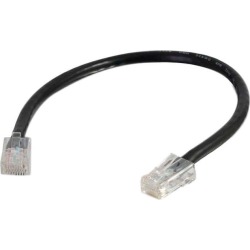 C2G 04120 Cat6 Cable - Non-Booted Unshielded Ethernet Network Patch Cable, Black (25 Feet, 7.62 Meters)