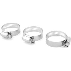 Unique Bargains 3 x Bolt Release 21mm to 38mm Worm Drive Hose Clamps Pipe Hoops