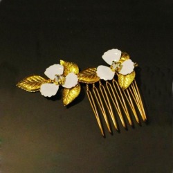 Elegant Bridal Flower Hair Comb Party Hair Pin Side Hair Clip Hair Accessory