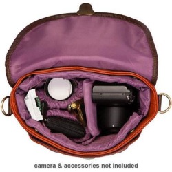 Kelly Moore Riva Camera Bag with Adjustable Messenger Strap & Shoulder Pad (Tangerine)