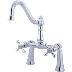 Kingston Brass KS3231AX Deck Mount Clawfoot Tub Filler