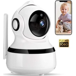 WiFi IP Camera 1080P, Security Camera System Wireless with Motion Detection, Two-Way Audio, Baby Remote Surveillance Monitor and Cloud Storage