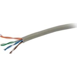 C2G 56016 Cat6 Bulk Cable - Unshielded Ethernet Network Cable with Solid Conductors, Riser CMR-Rated, TAA Compliant, Gray (500 Feet, 152.4 Meters).
