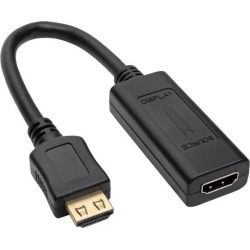 Tripp Lite HDMI Signal Booster/Extender Cable (1-ft.), 1920x1200 at 24Hz/1080p (HDMI M/F), Up to 150-ft, TAA (B123-001)