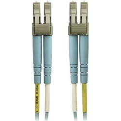 Belkin F3F004-05M 16.40 ft. Fiber Optic Cable, 10GB/100GB Aqua Multimode LC/LC Duplex, 50/125 OM4
