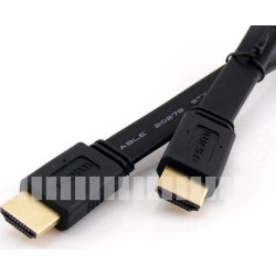 1.5M 5Ft Flat HDMI Cable HDMI 1.4 Standard HDMI Male to Male Cable HDMI Type A Male to HDMI Type A Male Cable Support 3D with Ethernet for HDTV.
