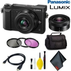 Panasonic Lumix DMC-GX85 Mirrorless Micro Four Thirds Digital Camera with 12-32mm Lens (Black) Basic Bundle