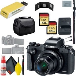 Canon PowerShot G1 X Mark III Digital Camera & 128GB MicroSD x2 & Carrying Case