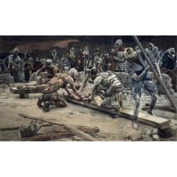 Posterazzi SAL9999293 Nailing the Feet James Tissot 1836-1902 French Poster Print - 18 x 24 in.
