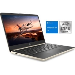 HP 14 Notebook, 14' HD Display, Intel Core i5-1035G1 Upto 3.6GHz, 16GB RAM, 256GB NVMe SSD, HDMI, Card Reader, Wi-Fi, Bluetooth, Windows 10 Pro