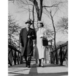 Posterazzi SAL255422201 Couple Walking Arm in Arm in Park Poster Print - 18 x 24 in.