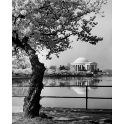 Posterazzi SAL25545673 Reflection of a Building in Water Jefferson Memorial Washington DC USA Poster Print - 18 x 24 in.