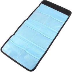 Unique Bargains Hook Loop Closure Black 6 Pockets Folding Filter Lens Holder Pouch