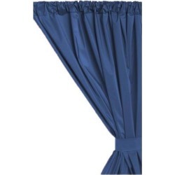 Carnation Home Fashions Indoor Vinyl Window Curtain in Navy