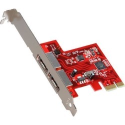 StarTech.com 2 Port SATA 6 Gbps PCI Express eSATA Controller Card Model PEXESAT32