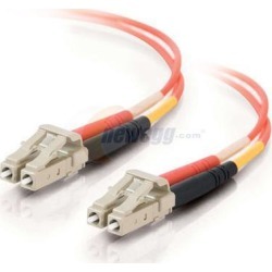 Cables To Go 37957 6.56 ft. LC/LC Plenum-Rated Duplex 62.5/125 Multimode Fiber Patch Cable - Orange