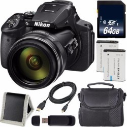 Recertified - Nikon COOLPIX P900 Digital Camera + EN-EL23 Lithium Ion Battery + 64GB SDXC Class 10 Memory Card + Carrying Case + Micro HDMI Cable +