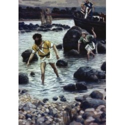 Posterazzi SAL99958 The Calling of James & John James Tissot 1836-1902 French Poster Print - 18 x 24 in.