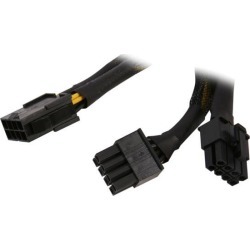 Athena Power CABLE-YEPS828 6 in. EPS-12V 8-pin Y-splitter Power Cable