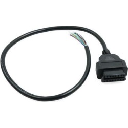 DC 12V 16 Pin OBD2 Car Diagnostic Female Connector Adapter Cable Tool 60cm Length