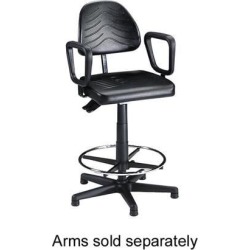 Safco 5113 TaskMaster Deluxe WorkBench Chair, Black