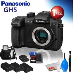 Panasonic Lumix DC-GH5 Mirrorless Micro Four Thirds Digital Camera (Body Only) Fully Loaded Accessory Bundle