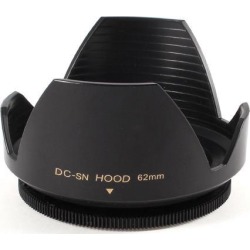 Unique Bargains Digital Camera DC-SN Black Screw Mount 62mm Flower Lens Hood Shade