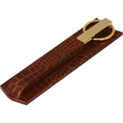Protacini Cognac Brown Italian Patent Leather Library Set