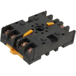 Unique Bargains P2CF-08 AC 250V 10A Screw Terminal 8 Pin Plug In Power Relay Socket