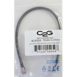 Cables To Go 00517 12 ft. Cat5e Non-Booted Unshielded-UTP Ethernet Network Patch Cable - Gray