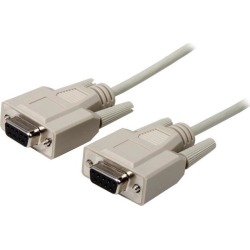 C2G 02694 DB9 F/F Serial RS232 Cable, Beige (6 Feet, 1.82 Meters)