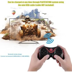 Bluetooth Wireless Joystick Pad Game Console Controller For Playstation PS3 Universal Gamer Home Gaming Device
