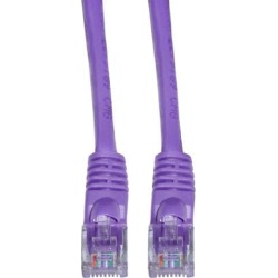 Cable Wholesale Cat 5E Purple Ethernet Patch Cable, Snagless / Molded Boot, 10 Foot