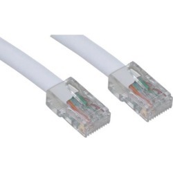 CableWholesale Cat6 Ethernet Patch Cable Bootless 10 foot - White
