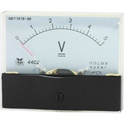Analog Panel Voltmeter DC 0 - 5V Measuring Range 1.5 Accuracy 44C2