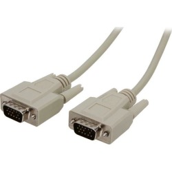 C2G 02635 Economy HD15 SVGA M/M Monitor Cable, Beige (6 Feet, 1.82 Meters)