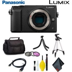 Panasonic Lumix DMC-GX85 Mirrorless Micro Four Thirds Digital Camera (Body Only) (Black) Standard Bundle