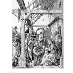 Posterazzi BALXAM120995LARGE The Adoration of The Magi 1511 Poster Print by Albrecht Durer - 24 x 36 in. - Large