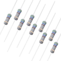 100Pcs 1W 560 Ohm Carbon Film Resistor 5% Tolerance 4 Color Bands Fixed Resistor